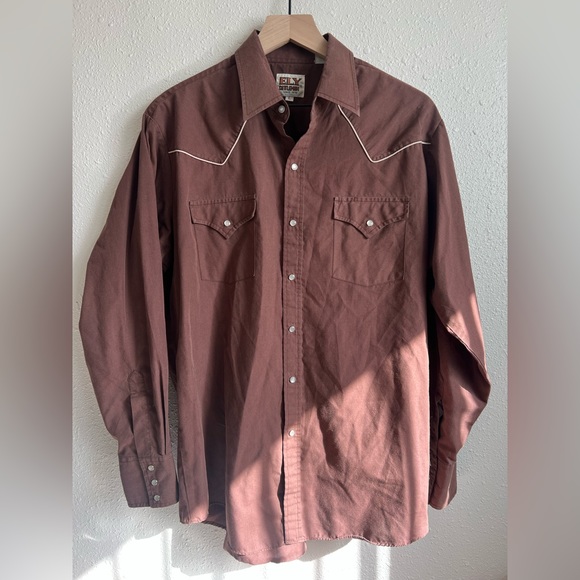 Ely Cattleman Other - Western Wear Ely Cattleman Pearl Snap Button Up Shirt Size Large